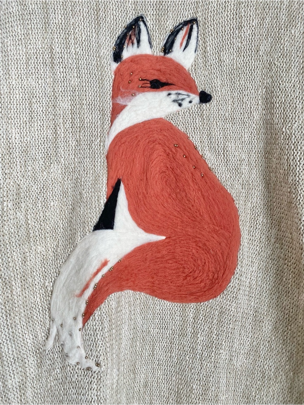 Anthropologie Fox Cardigan Sweater (Size M/L) - Picture 7 of 10